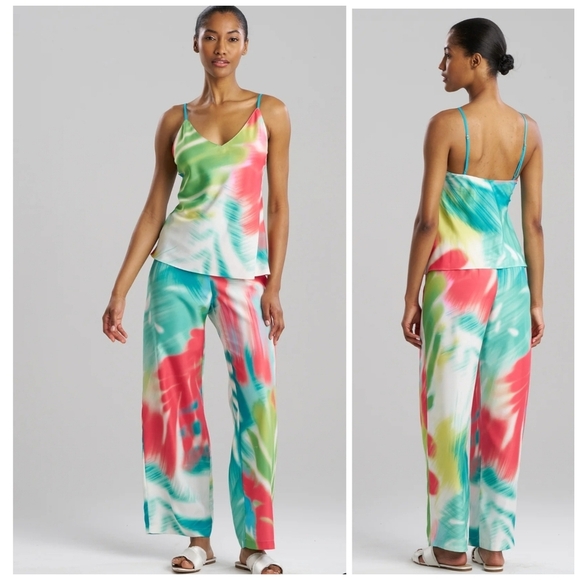 🔹️NATORI🔹️ Multicolor 2 Piece Usami Camisole Pajama Set - Picture 1 of 4